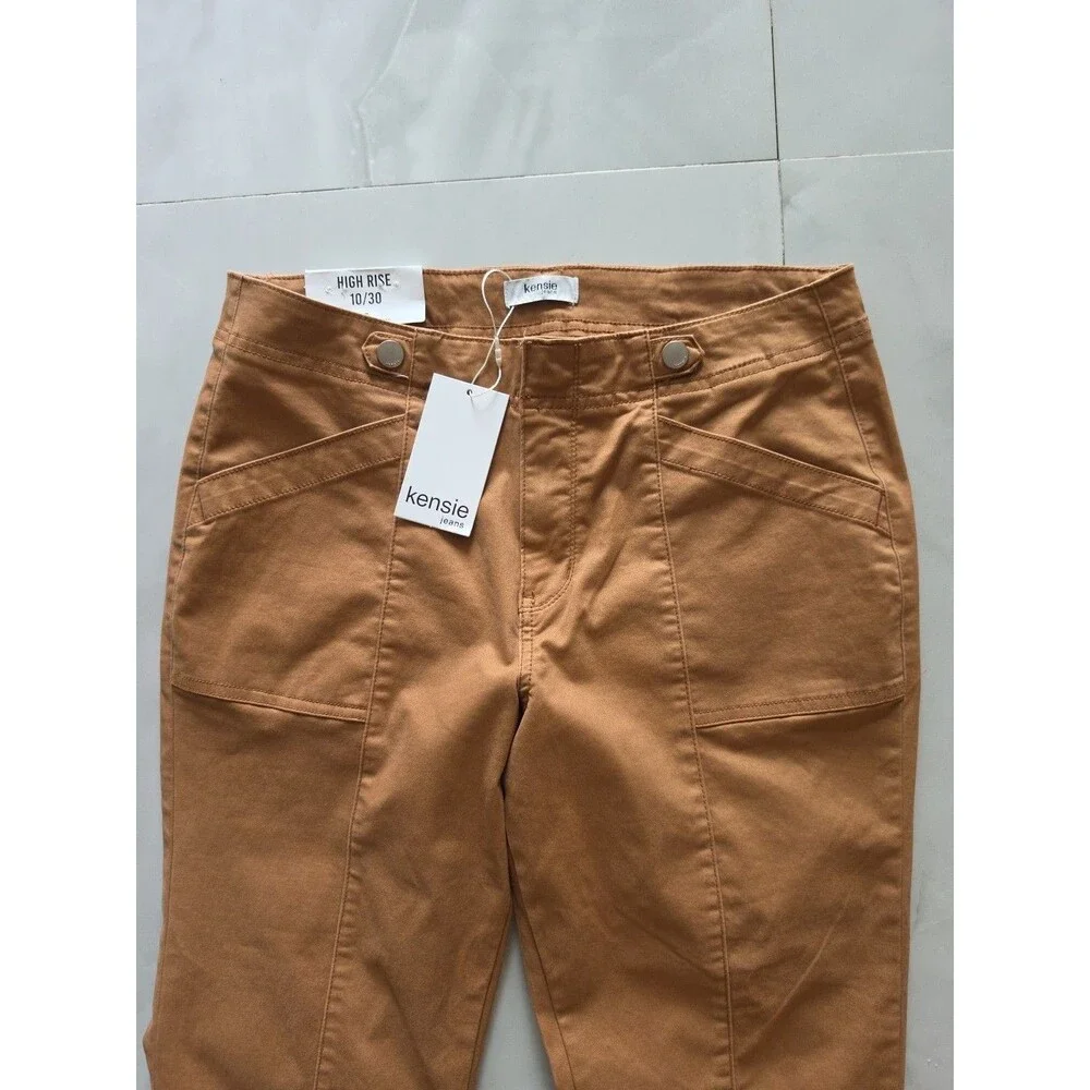 Kensie Jeans High-Rise  Size 10/30 (Caramel Color) Pants - New With Defects